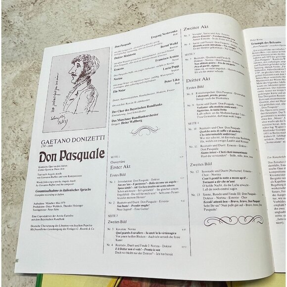 Donizetti Don Pasquale 2LP Box Set Eurodisc German Import VG+/NM Vinyl + Booklet - Picture 6 of 12